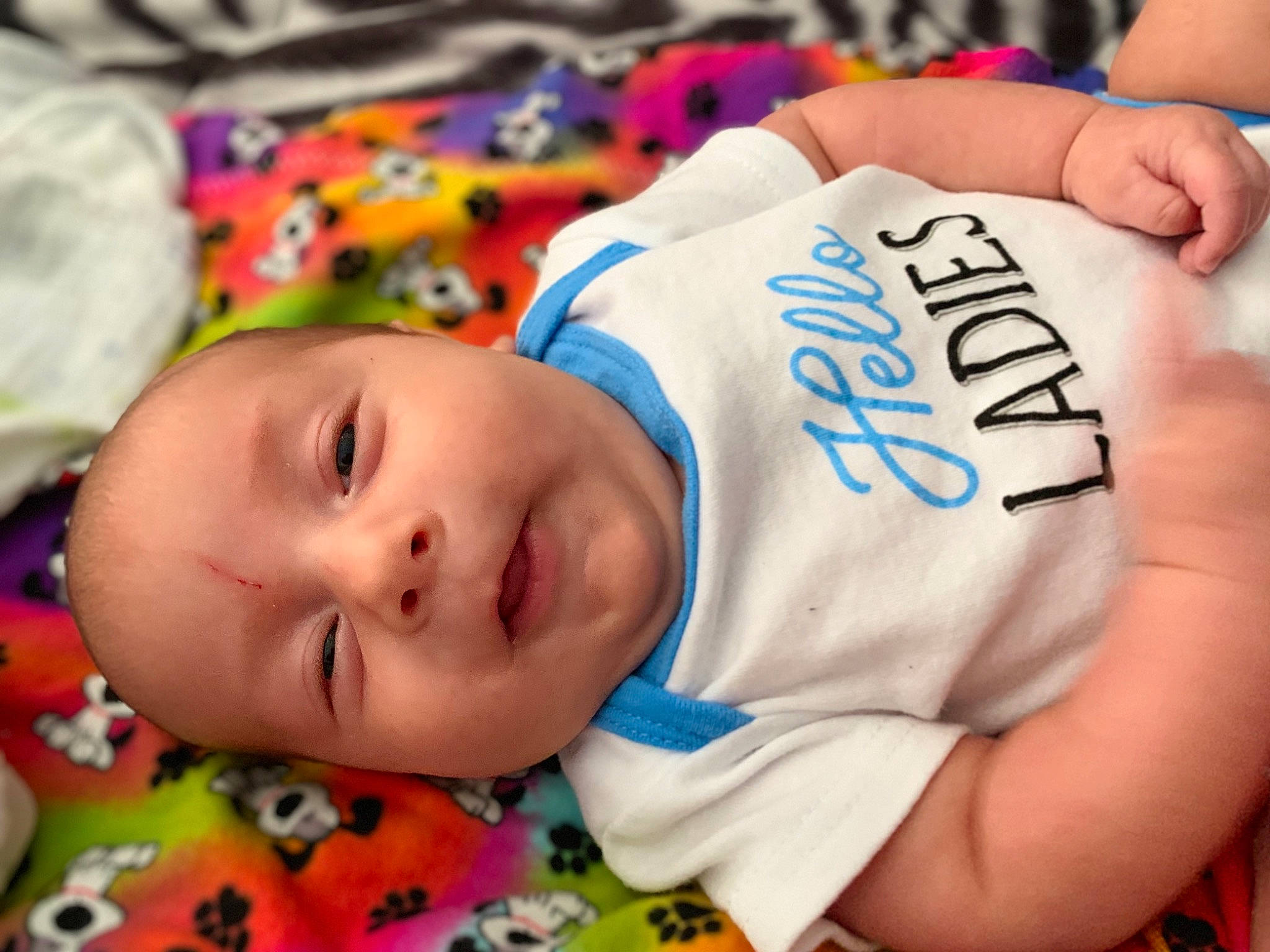 Calvyn is registered to the contest to win money with this photo: baby, baby_toddler_clothing, bedtime, cheek, child, happy, nap, person, sleep, toddler