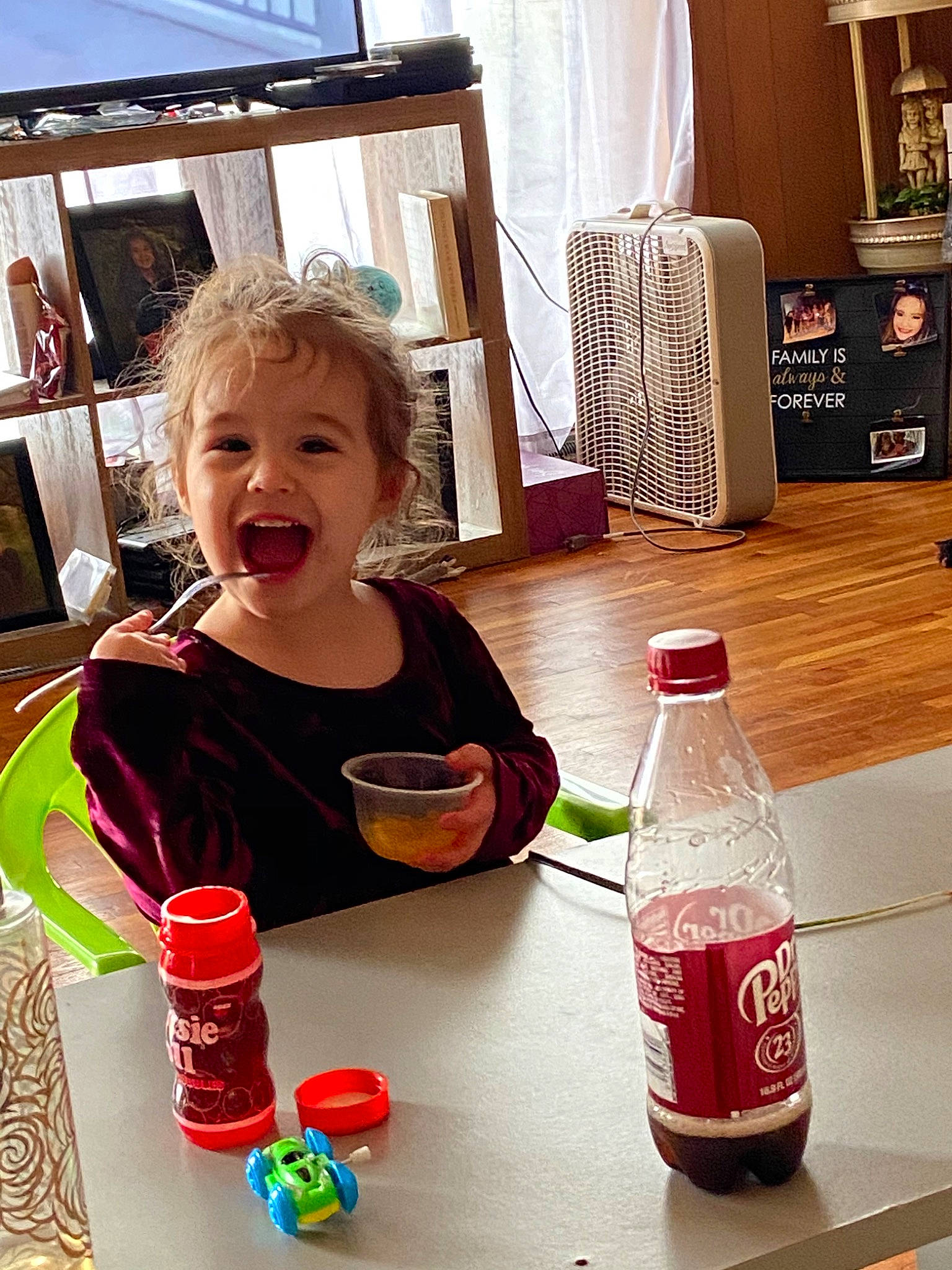 Annalee joined the competition — help win amazing prizes! bottle, carbonated_soft_drinks, child, coca_cola, cola, drink, glass_bottle, joy, person, plastic_bottle, play, soft_drink, toddler, two_liter_bottle, water_bottle