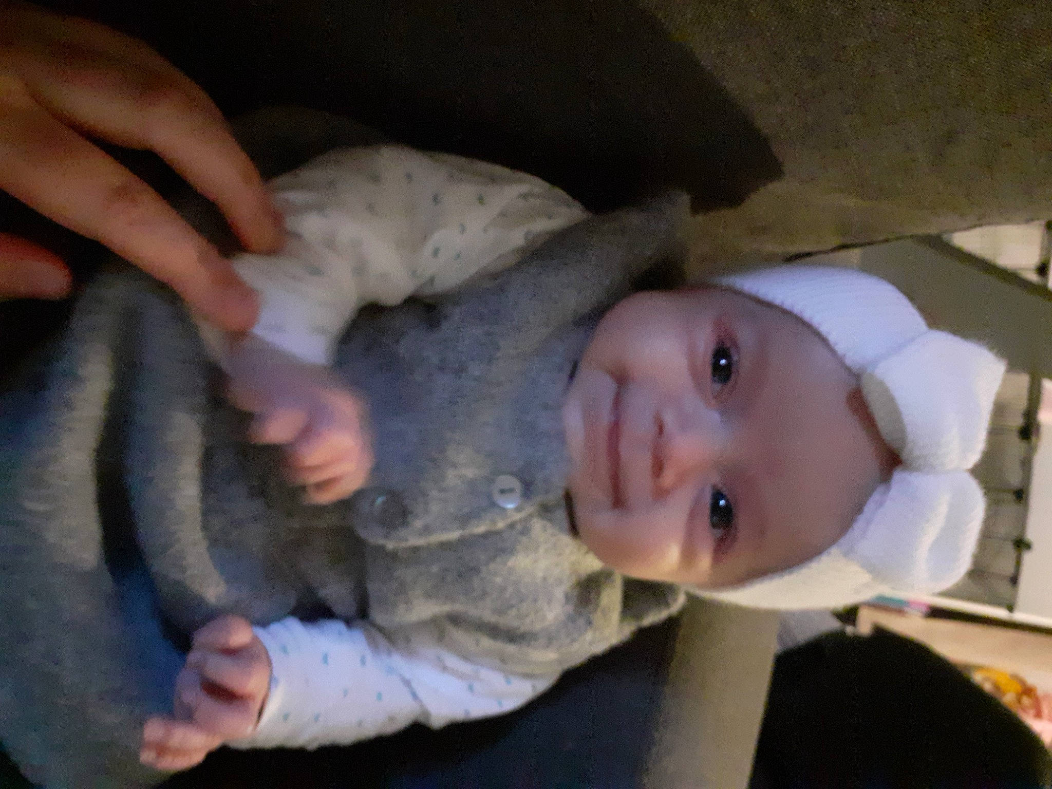 Kloé a rejoint le concours — aidez-le/la à gagner de superbes lots ! baby, baby_toddler_clothing, cheek, child, comfort, ear, eye, felidae, finger, fur, gesture, headwear, iris, joy, nail, nose, person, skin, small_to_medium_sized_cats, smile