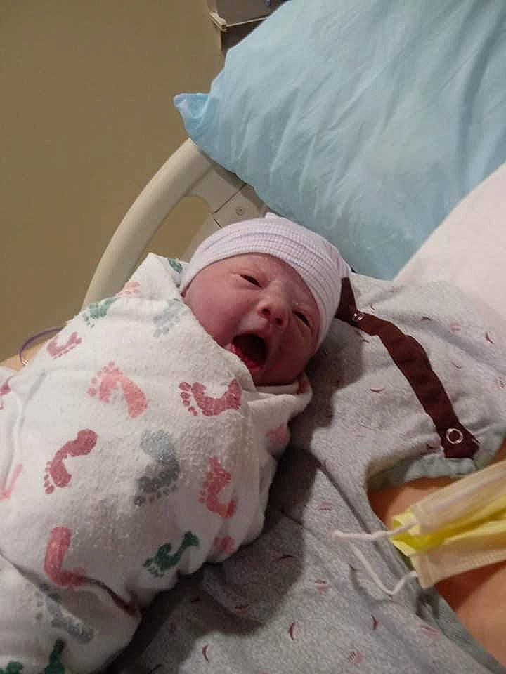 Negan is registered to the contest to win money with this photo: baby, bedtime, birth, child, childbirth, headwear, nap, person, skin, sleep, toddler