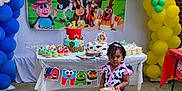 Ashley joined the competition — help win amazing prizes! animal, balloon, birthdaycake, birthdayparty, cake, canine, child, cream, dessert, face, female, food, fun, girl, head, party, people, person, photography, portrait