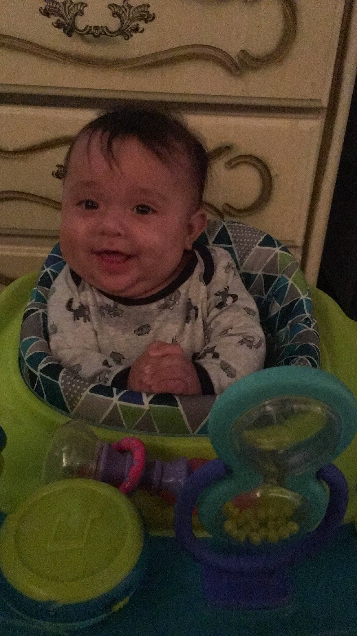 Kinslee is registered to the contest to win money with this photo: baby, baby_toys, cheek, child, person, play, toddler