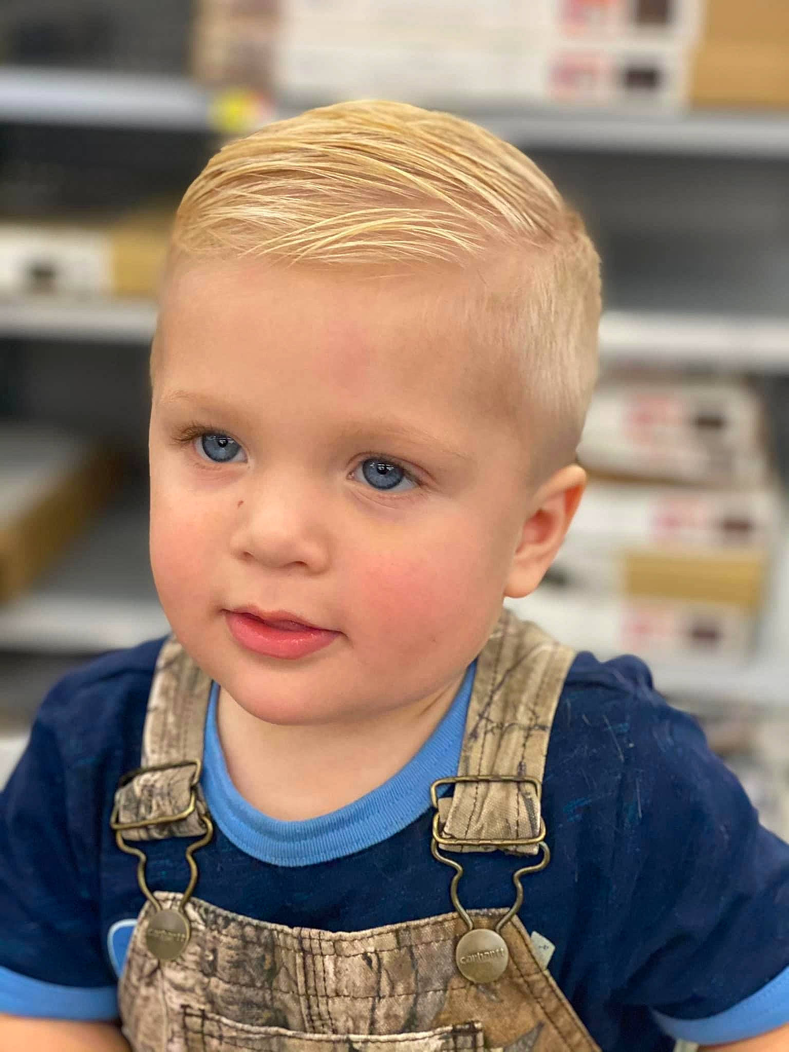 Landyn joined the competition — help win amazing prizes! caesar_cut, camouflage, cheek, chin, electric_blue, eye, eyebrow, eyelash, face, forehead, head, high_and_tight, jaw, military_camouflage, military_uniform, neck, person, skin, sleeve, t_shirt