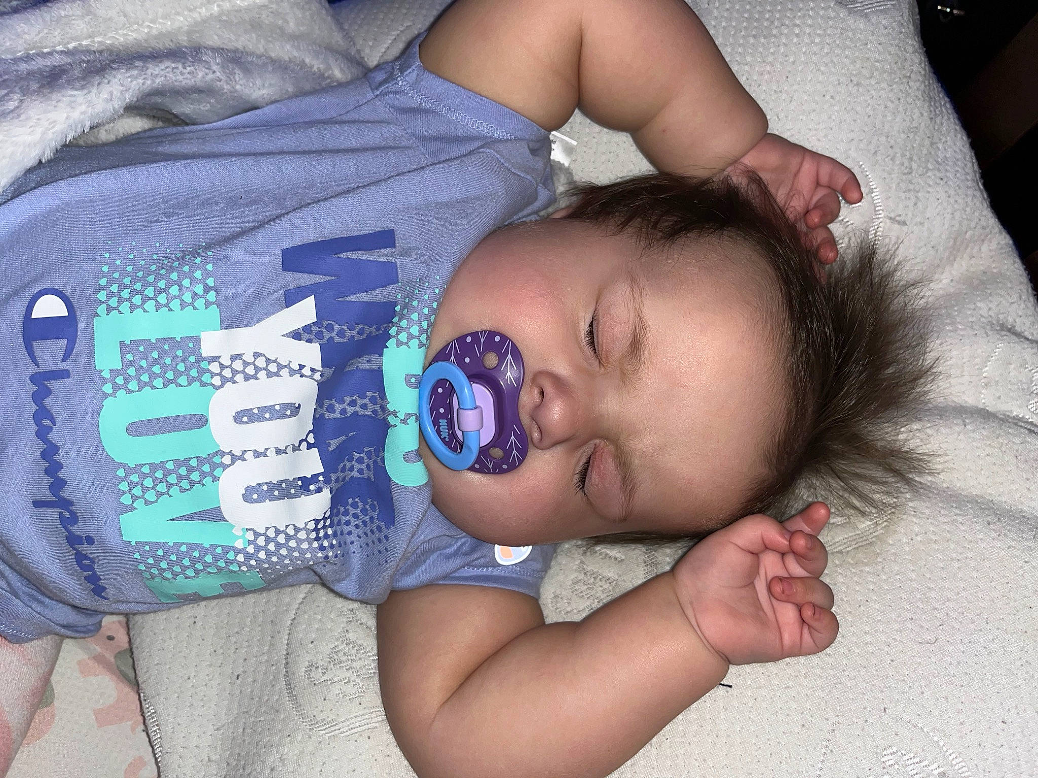 Kaylee joined the competition — help win amazing prizes! arm, baby, baby_toddler_clothing, cheek, chest, child, comfort, cool, elbow, electric_blue, eyelash, finger, happy, joint, mouth, person, skin, sleep, sleeve, toddler