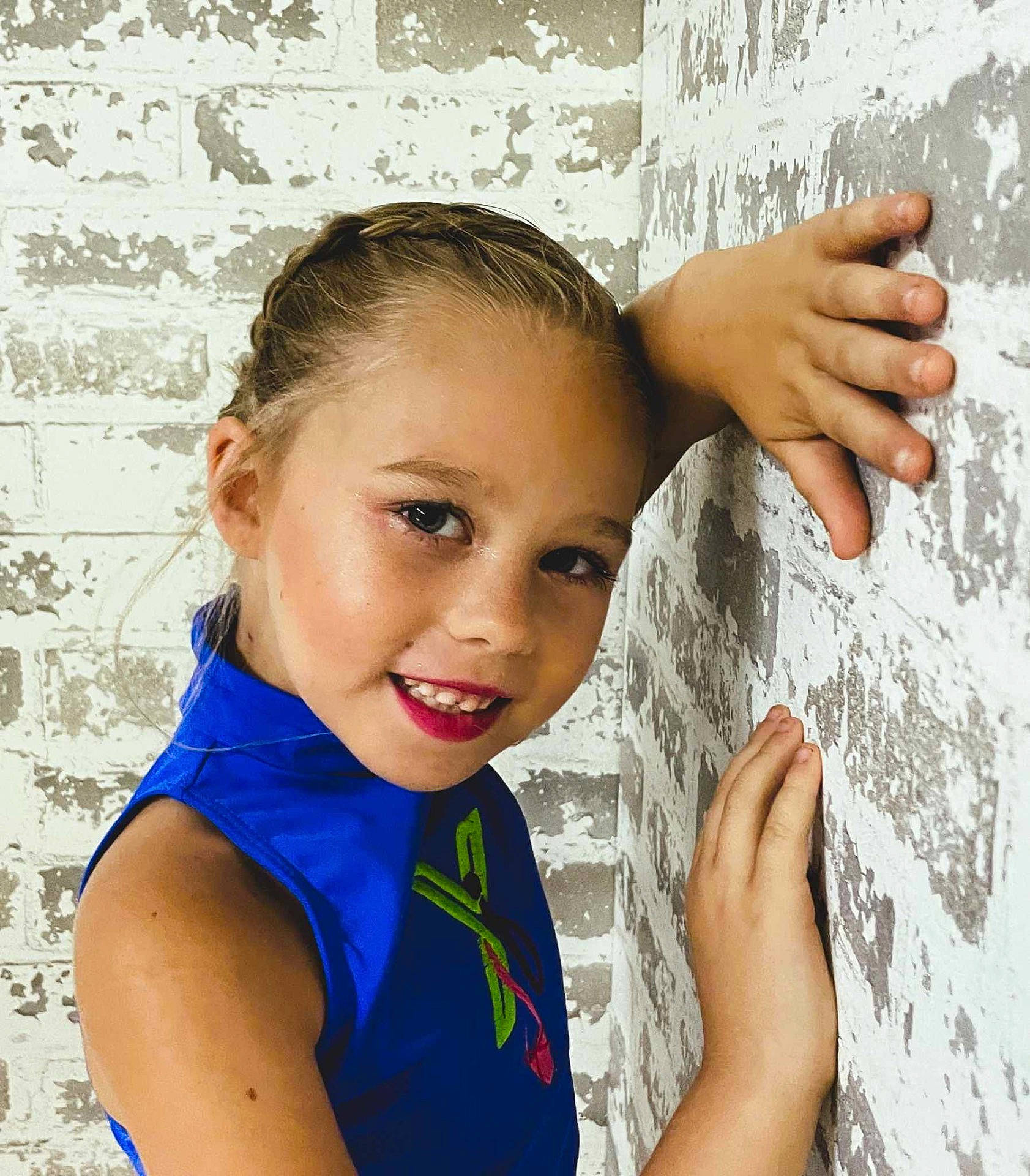 Keira joined the competition — help win amazing prizes! bodypart, brownhair, child, clothing, cornrows, face, female, girl, hair, happy, head, hiding, neck, person, photography, pixiecut, portrait, sleeve, smile