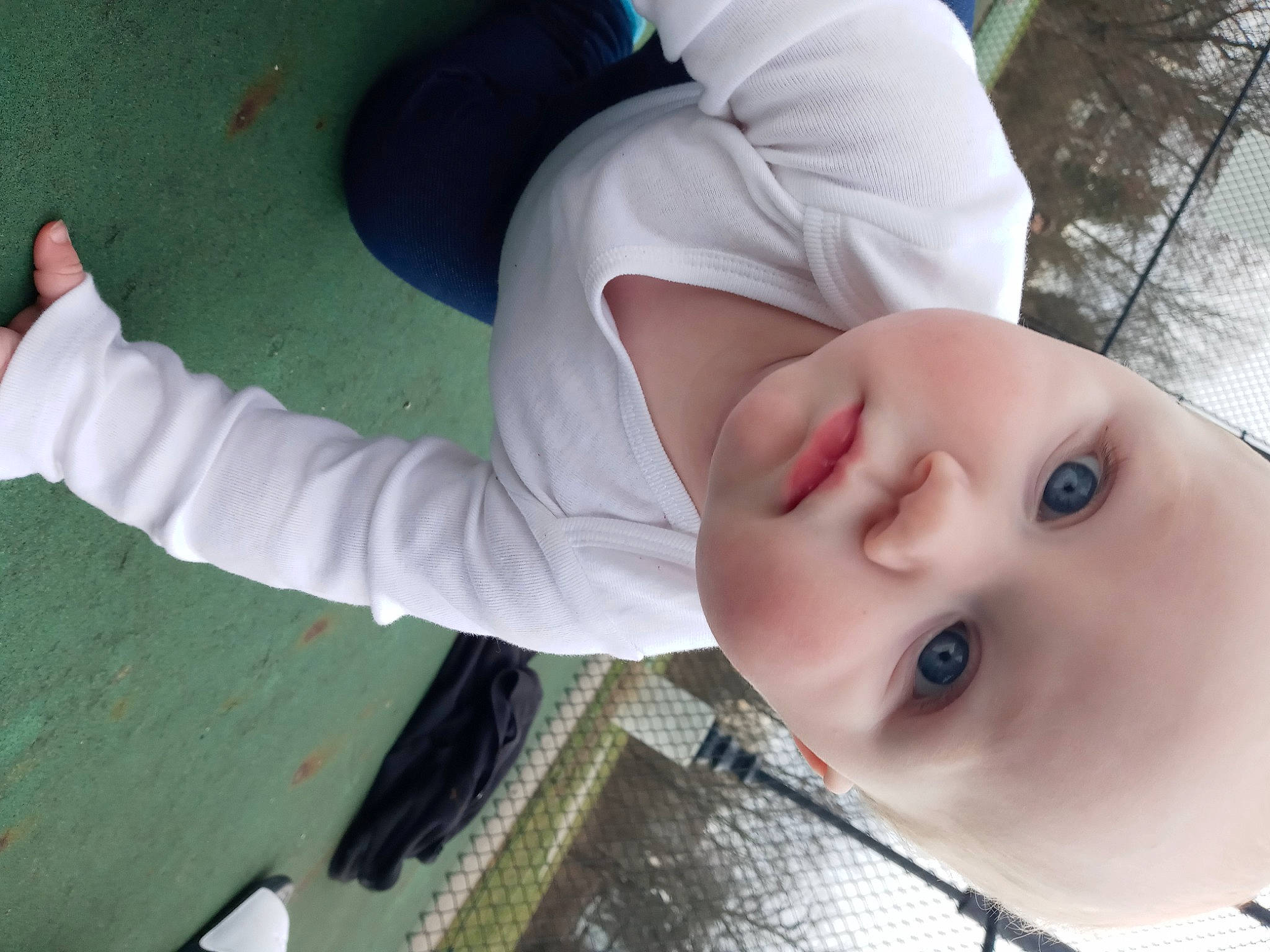 Sabrina joined the competition — help win amazing prizes! baby, baby_toddler_clothing, cheek, elbow, eyelash, fun, gesture, grass, happy, headgear, iris, lip, mouth, nose, people, person, plant, smile, toddler, tree