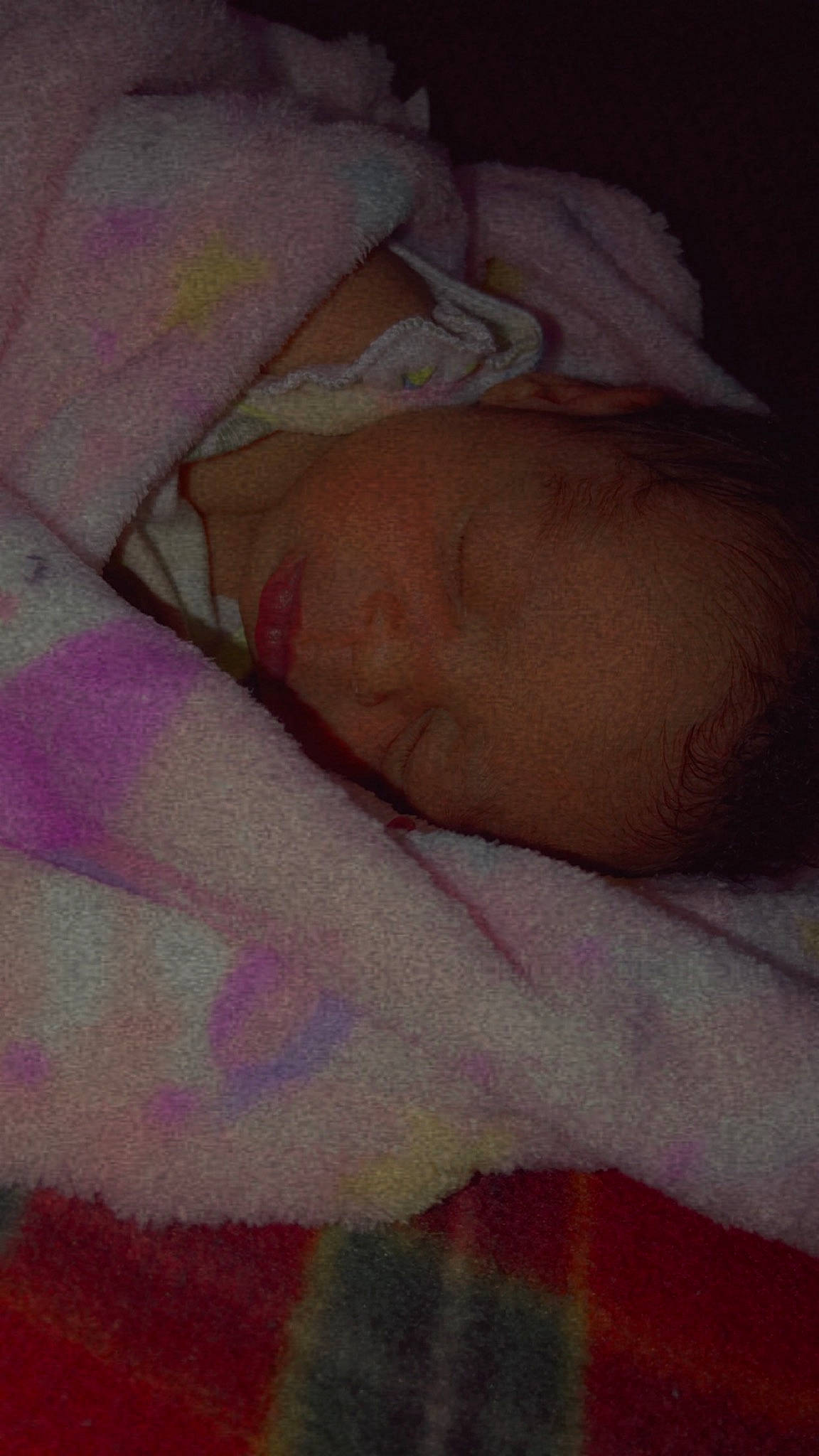 Sybria is registered to the contest to win money with this photo: abdomen, baby, bed_sheet, bedding, bedtime, carmine, chest, child, comfort, flesh, human_leg, linens, magenta, nail, nap, pattern, person, pink, thumb, tints_and_shades