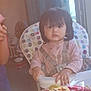 Angélika a rejoint le concours — aidez-le/la à gagner de superbes lots ! toddler, child, high_chair, cake, dessert, berries, strawberries, blackberries, blueberries, raspberries, plate, table, person, indoors, curtains, window, clothing, face, food, expression