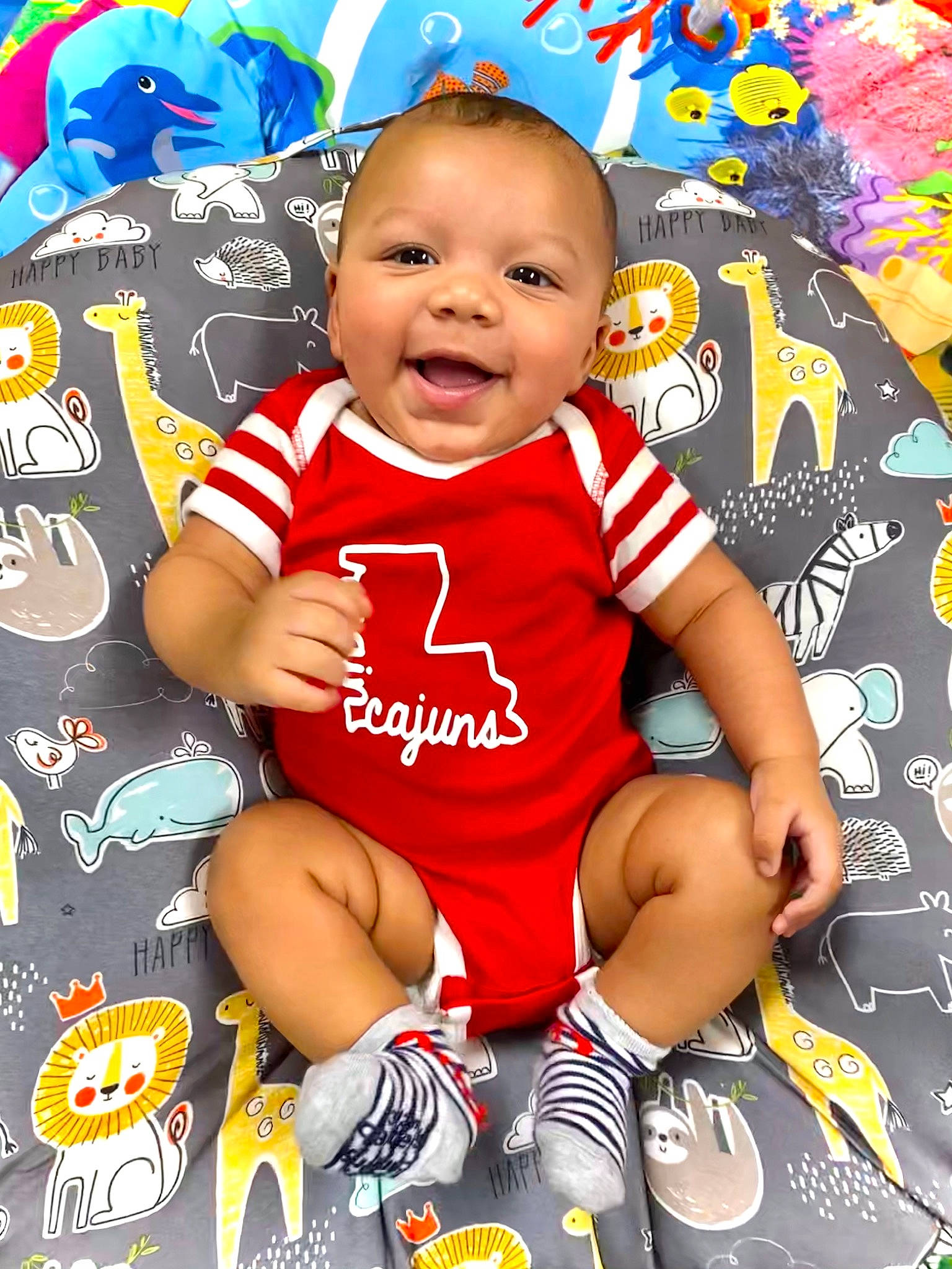 Taylen is registered to the contest to win money with this photo: baby, baby_products, baby_toddler_clothing, child, fictional_character, person, photography, photomontage, play, product, smile, toddler