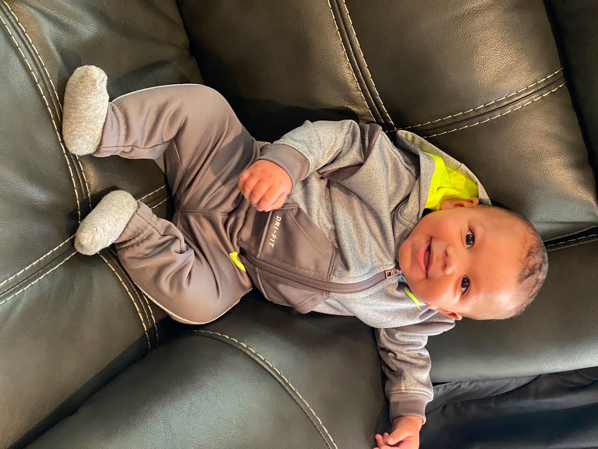 Taylen joined the competition — help win amazing prizes! baby, baby_products, baby_toddler_clothing, car_seat, child, comfort, human_body, joy, leather, person, toddler
