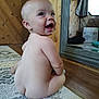 Chloe is registered to the contest to win money with this photo: baby, babylaughing, bodypart, box, face, finger, hand, happy, hardwood, head, indoors, interiordesign, mouth, newborn, person, photography, plywood, portrait, sitting, wood