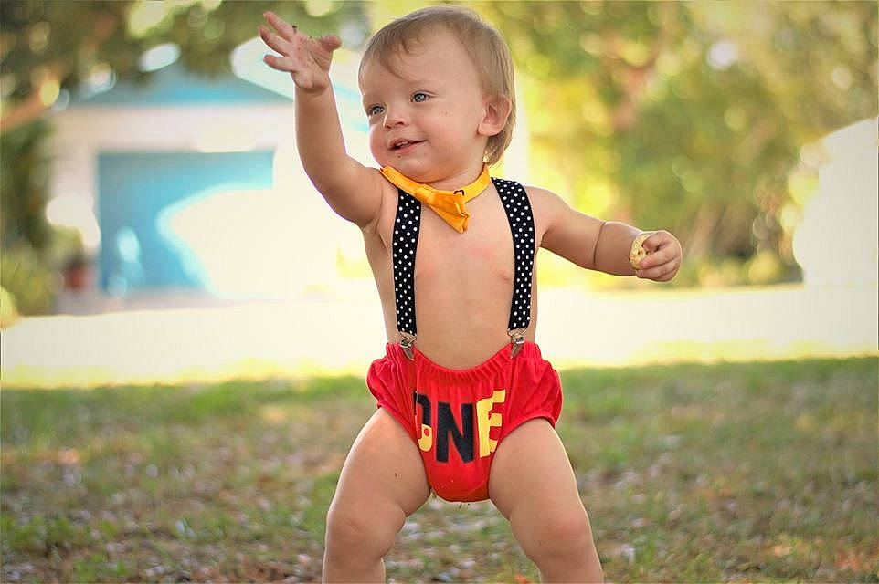 Jacob joined the competition — help win amazing prizes! baby, baby_toddler_clothing, child, child_model, fun, grass, happy, joy, leisure, leotard, one_piece_swimsuit, person, play, summer, swimwear, toddler, vacation
