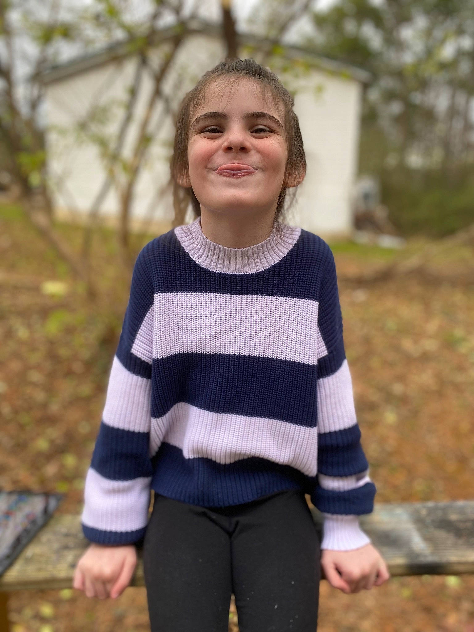 Annabelle joined the competition — help win amazing prizes! blond, electric_blue, eye, face, grass, grey, happy, head, joint, joy, neck, outerwear, pattern, person, plant, shoulder, sleeve, smile, t_shirt, tree