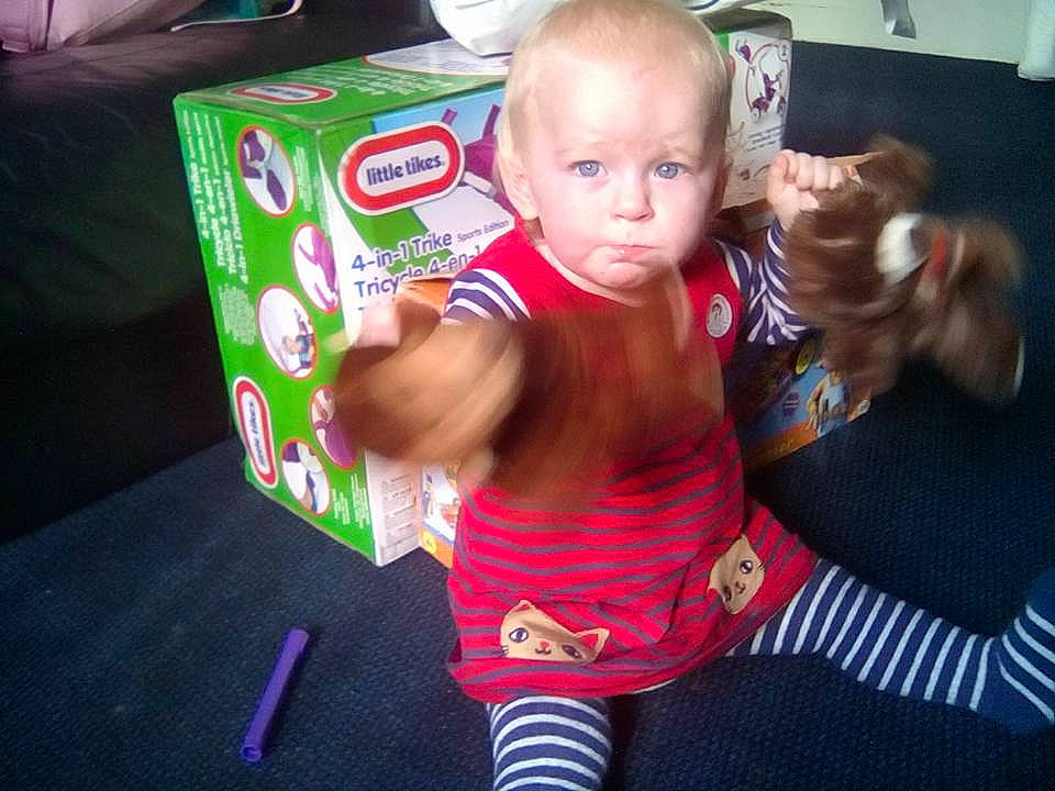 Ameliah-anne joined the competition — help win amazing prizes! baby, child, fun, head, party, person, plant, play, room, toddler