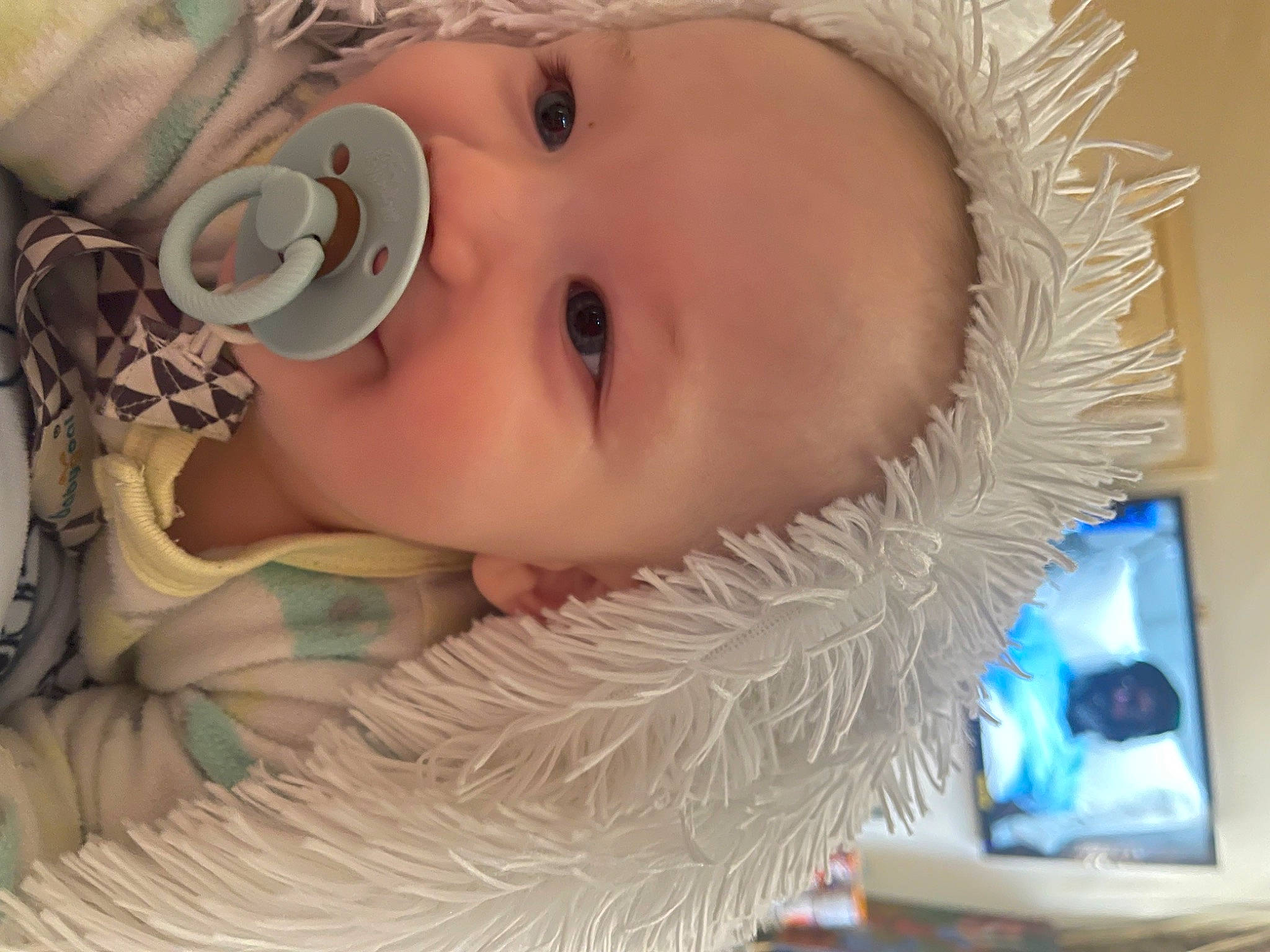 Gavin joined the competition — help win amazing prizes! baby, baby_products, baby_toddler_clothing, beauty, cheek, child, eyebrow, eyelash, fashion_accessory, fur, grass, happy, iris, linens, lip, nose, organ, pattern, person, skin
