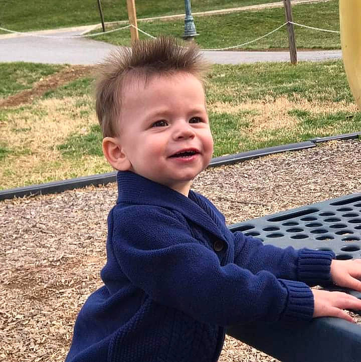 Jacob Huff joined the competition — help win amazing prizes! baby, baby_toddler_clothing, child, electric_blue, fun, grass, hairstyle, happy, head, leaf, leisure, person, plant, sitting, skin, sleeve, smile, thumb, toddler, tree