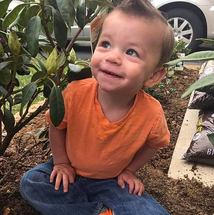 Jacob Huff joined the competition — help win amazing prizes! adaptation, baby, child, cool, fun, grass, happy, head, joy, leisure, people_in_nature, person, plant, public_space, sitting, smile, soil, tire, toddler, tree
