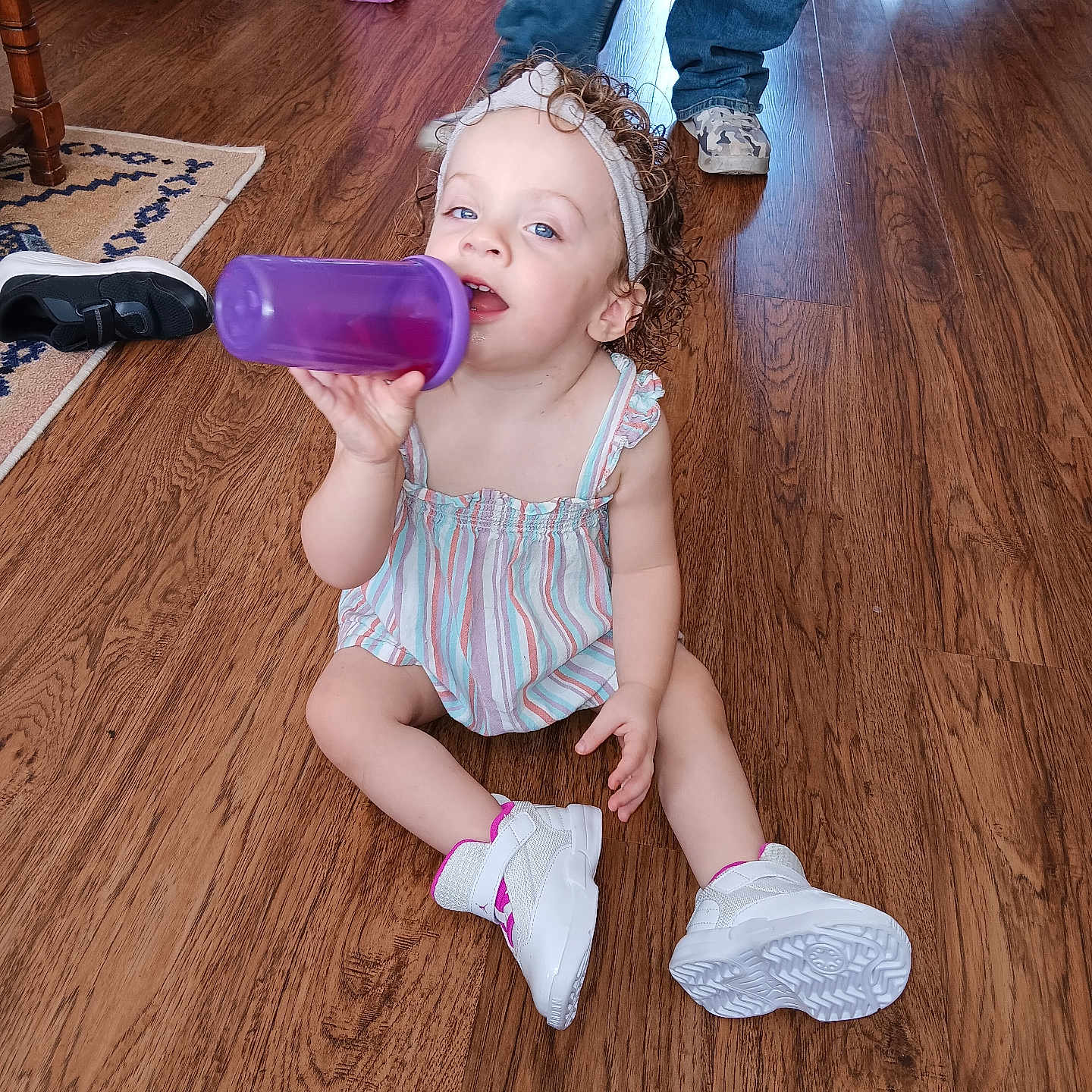 Aubree joined the competition — help win amazing prizes! bottle, boy, child, clothing, face, female, footwear, girl, hardwood, head, indoors, interiordesign, male, person, photography, plywood, portrait, shaker, shoe, wood