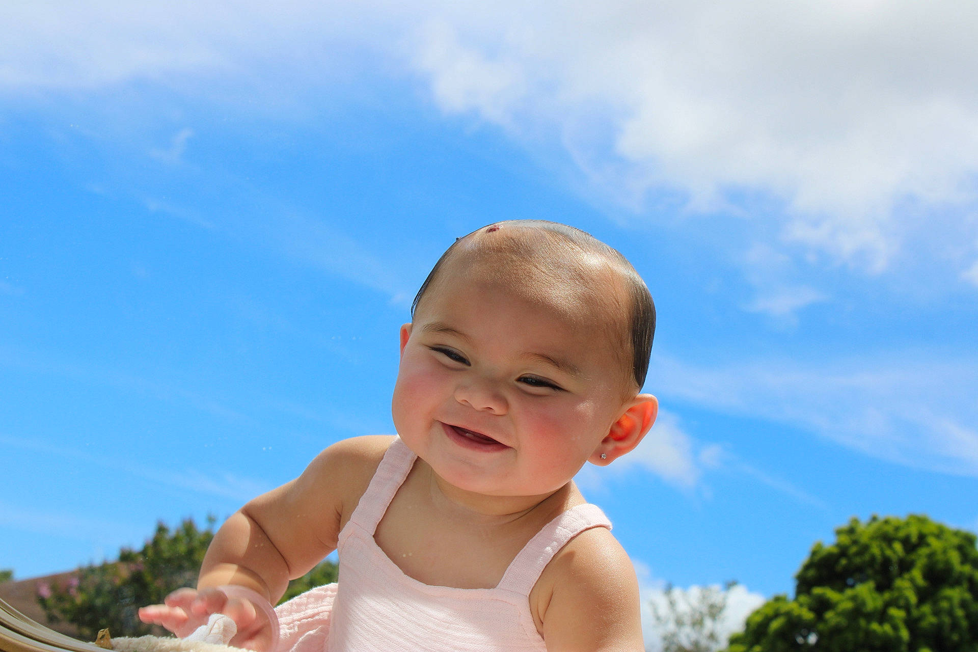 Laila joined the competition — help win amazing prizes! baby, baby_toddler_clothing, child, cloud, cumulus, fun, grass, happy, joy, laugh, leisure, people_in_nature, person, portrait_photography, recreation, sitting, sky, smile, toddler, travel
