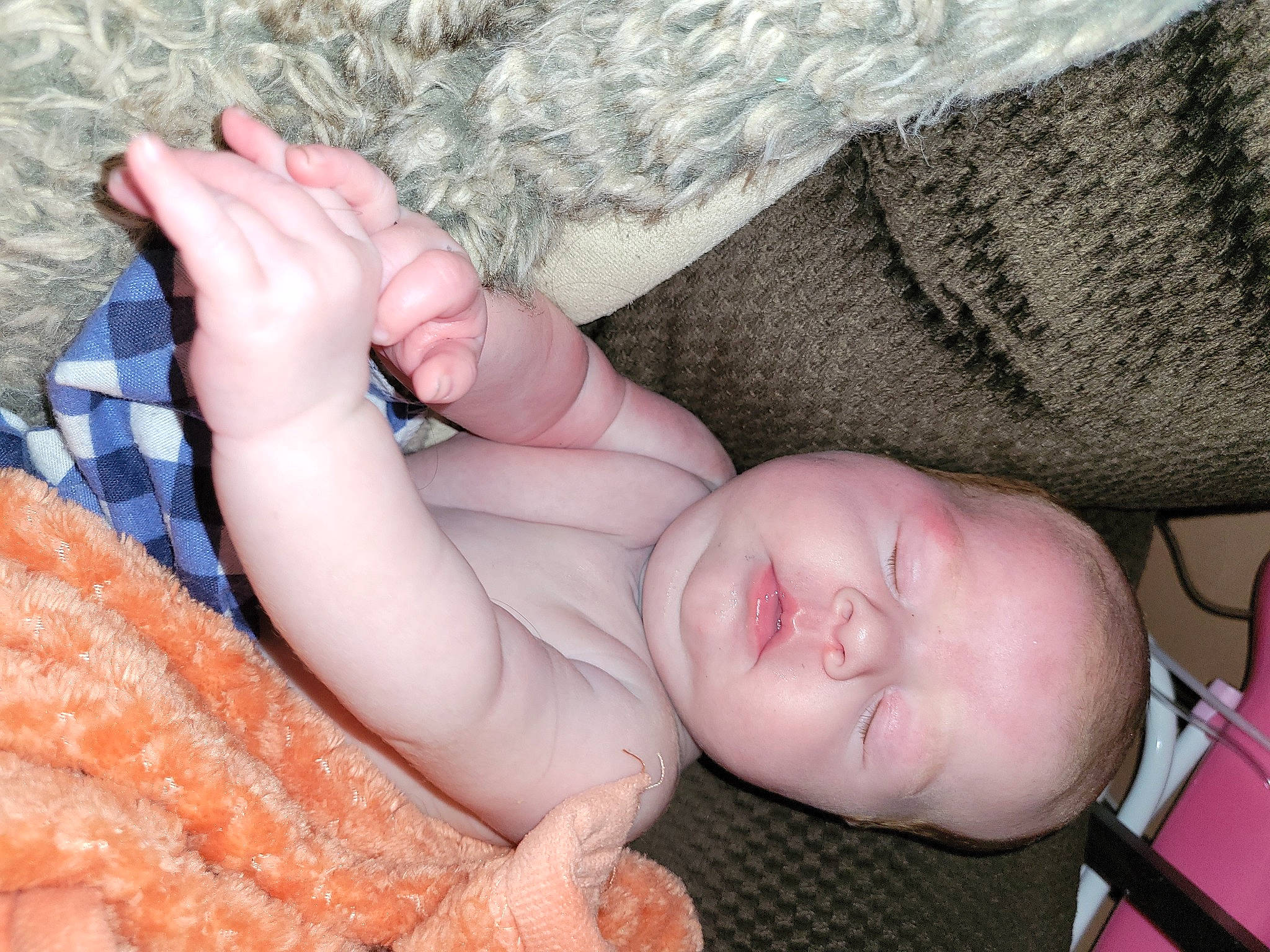 Bellamie is registered to the contest to win money with this photo: baby, baby_sleeping, baby_toddler_clothing, child, close_up, comfort, fashion_accessory, finger, foot, gesture, hand, linens, nail, nap, pattern, peach, person, skin, textile, thumb