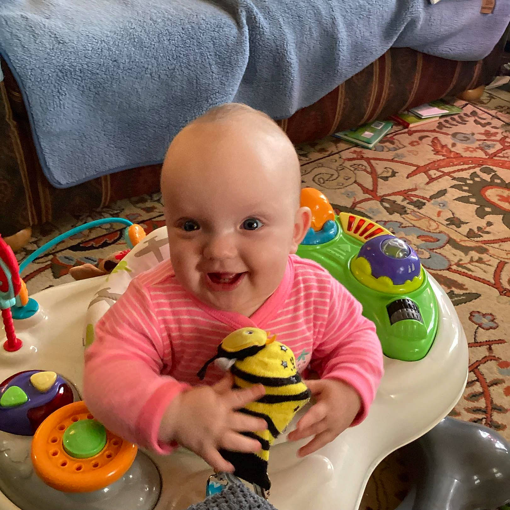 Fianna is registered to the contest to win money with this photo: baby, baby_playing_with_toys, baby_products, baby_toddler_clothing, baby_toys, cheek, child, eye, fun, happy, leisure, person, play, product, riding_toy, sitting, skin, smile, stuffed_toy, toddler
