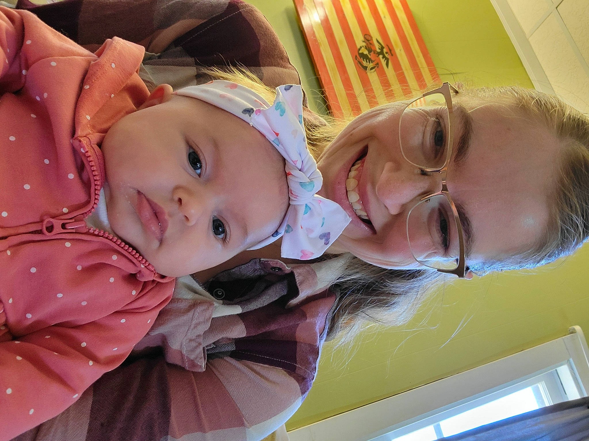 Alexandra joined the competition — help win amazing prizes! baby, baby_products, baby_toddler_clothing, cheek, child, chin, comfort, eyewear, facial_expression, fun, glasses, happy, headwear, iris, joy, leisure, mammal, mouth, nose, person