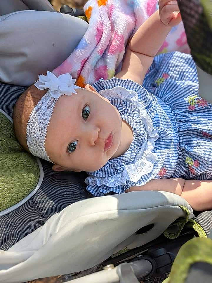 Elodie joined the competition — help win amazing prizes! baby, baby_products, baby_toddler_clothing, child, headwear, person, pink, toddler