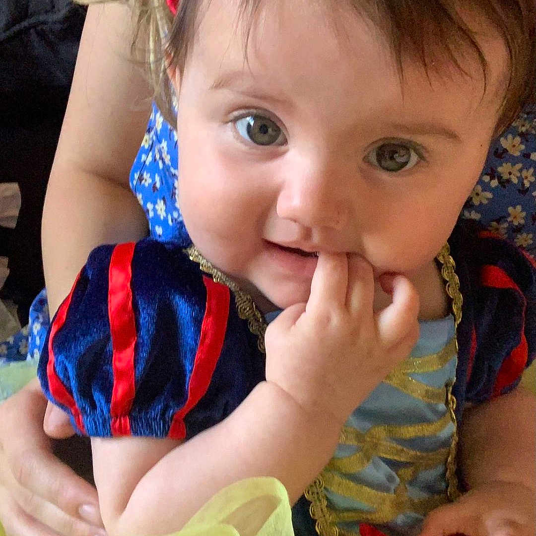 Ivy-Rose joined the competition — help win amazing prizes! accessories, baby, bodypart, clothing, costume, cushion, dress, face, happy, head, homedecor, jewelry, laughing, mouth, necklace, person, photography, portrait, smile, teeth