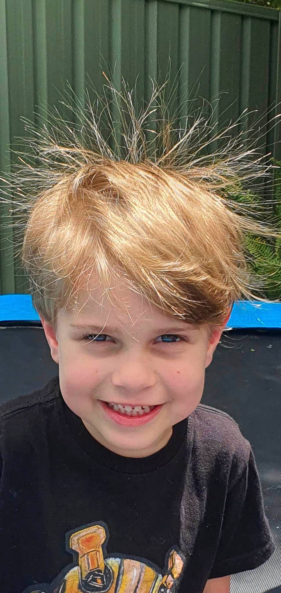 Archer joined the competition — help win amazing prizes! bangs, blond, brown_hair, cheek, child, chin, cool, electric_blue, eye, eyelash, forehead, happy, head, jaw, joy, mammal, nose, person, smile, surfer_hair