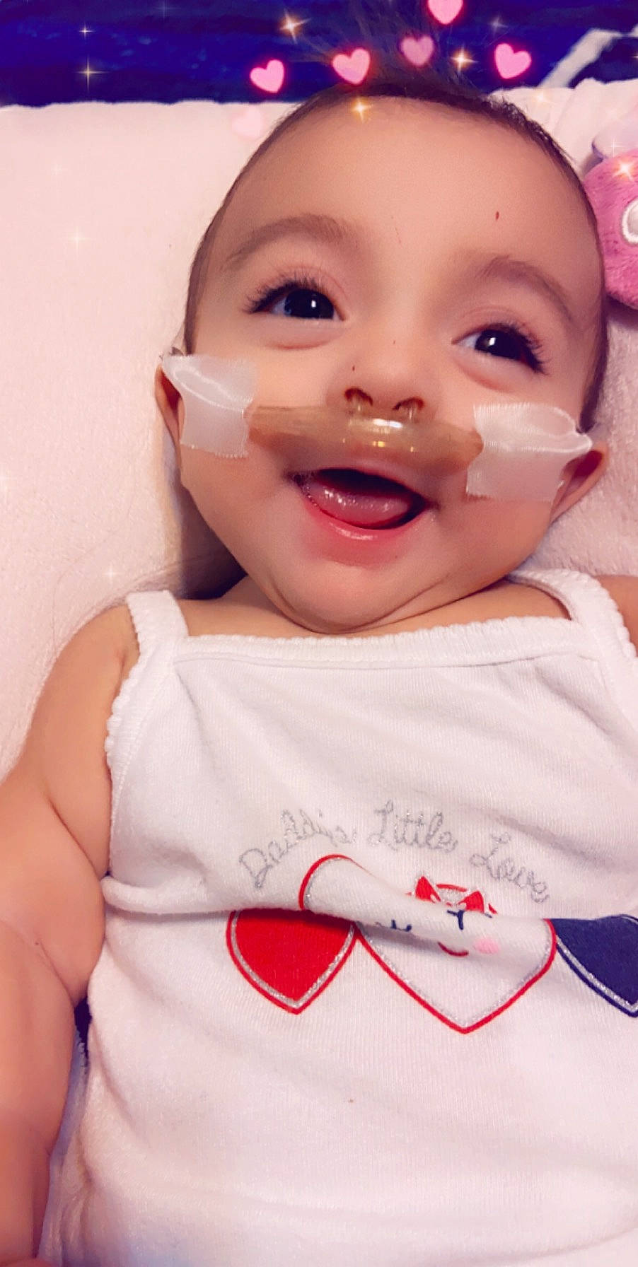 Sophia Grace is registered to the contest to win money with this photo: baby, baby_laughing, baby_making_funny_faces, cheek, child, chin, eye, eyebrow, face, facial_expression, forehead, happy, head, lip, mouth, nose, person, pink, skin, smile