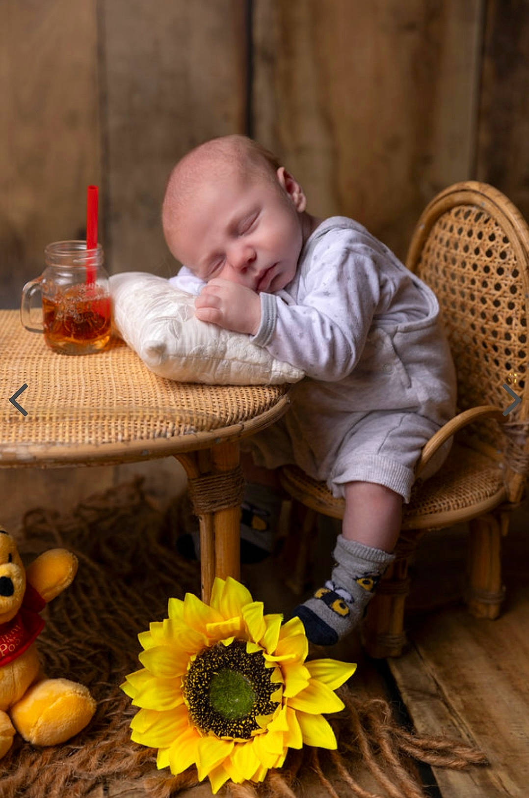 Tyliano participe au concours pour gagner de l'argent avec cette photo : baby, baby_toddler_clothing, chair, child, flooring, flower, fun, grass, happy, orange, person, petal, plant, room, sitting, sunflower, table, tableware, toddler, toy