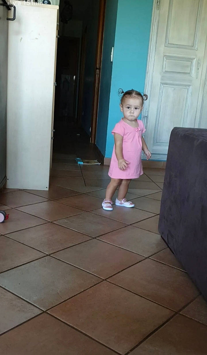 Shanna participe au concours pour gagner de l'argent avec cette photo : baby_toddler_clothing, door, floor, flooring, foot, hardwood, human_leg, leg, line, magenta, person, shoe, shorts, shoulder, skin, standing, thigh, toddler, trunk, waist