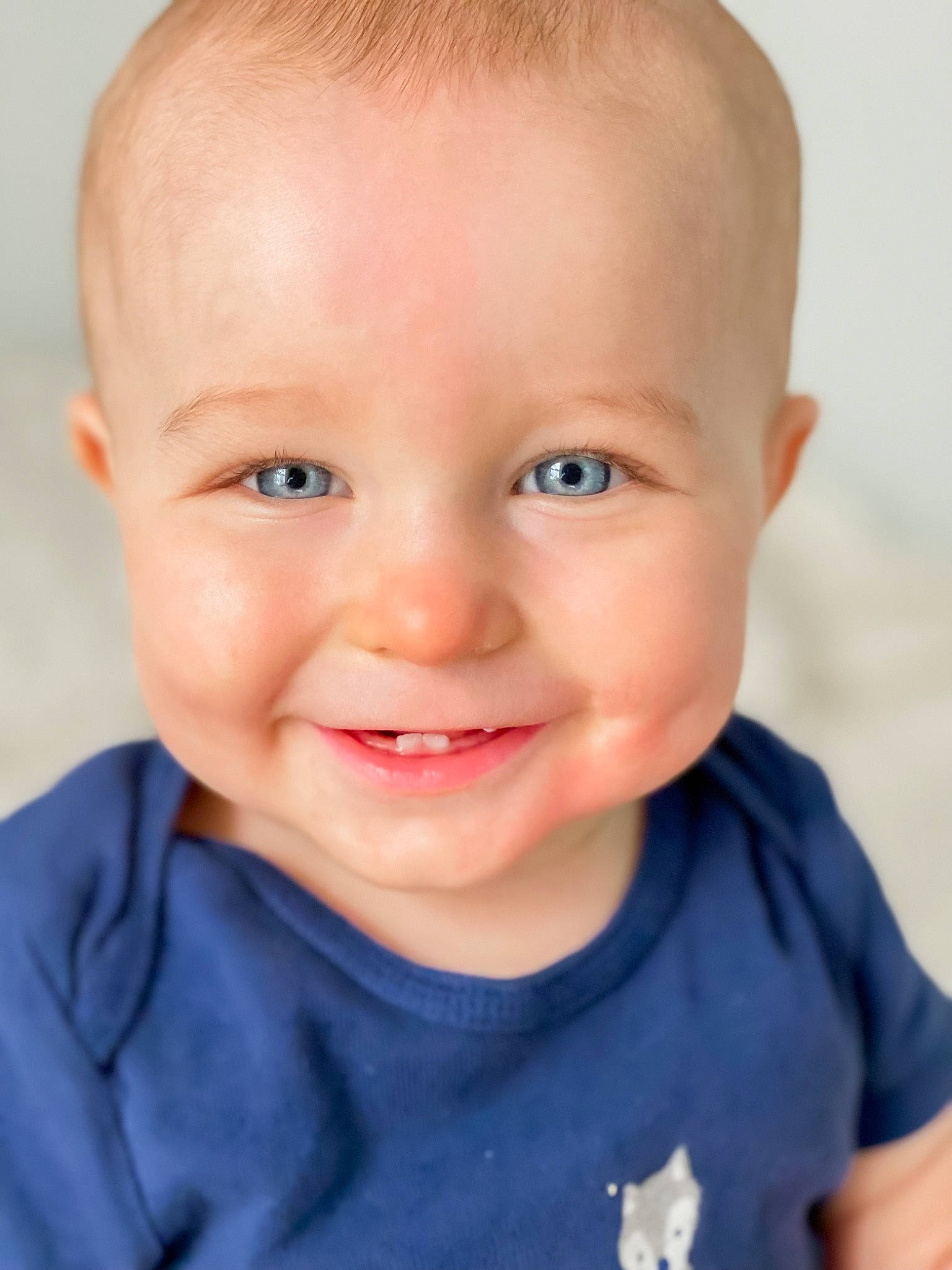 Jonah is registered to the contest to win money with this photo: baby, baby_toddler_clothing, cheek, child, collar, ear, electric_blue, eyelash, flash_photography, happy, iris, joy, lip, no_expression, nose, person, portrait_photography, skin, sleeve, smile