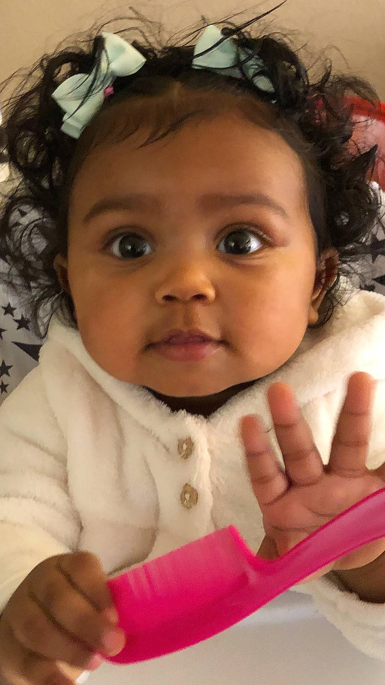 Alia joined the competition — help win amazing prizes! baby, baby_toddler_clothing, cheek, child, child_model, chin, eyebrow, eyelash, forehead, hair_accessory, headband, headpiece, iris, lip, mouth, nail, person, portrait_photography, skin, toddler