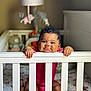 Brooklyn joined the competition — help win amazing prizes! baby, crib, nursery, mobile, child, infant, cute, curious, red_outfit, furniture, indoor, home, soft_lighting, toy, pink, white, skin, face, hands, feet
