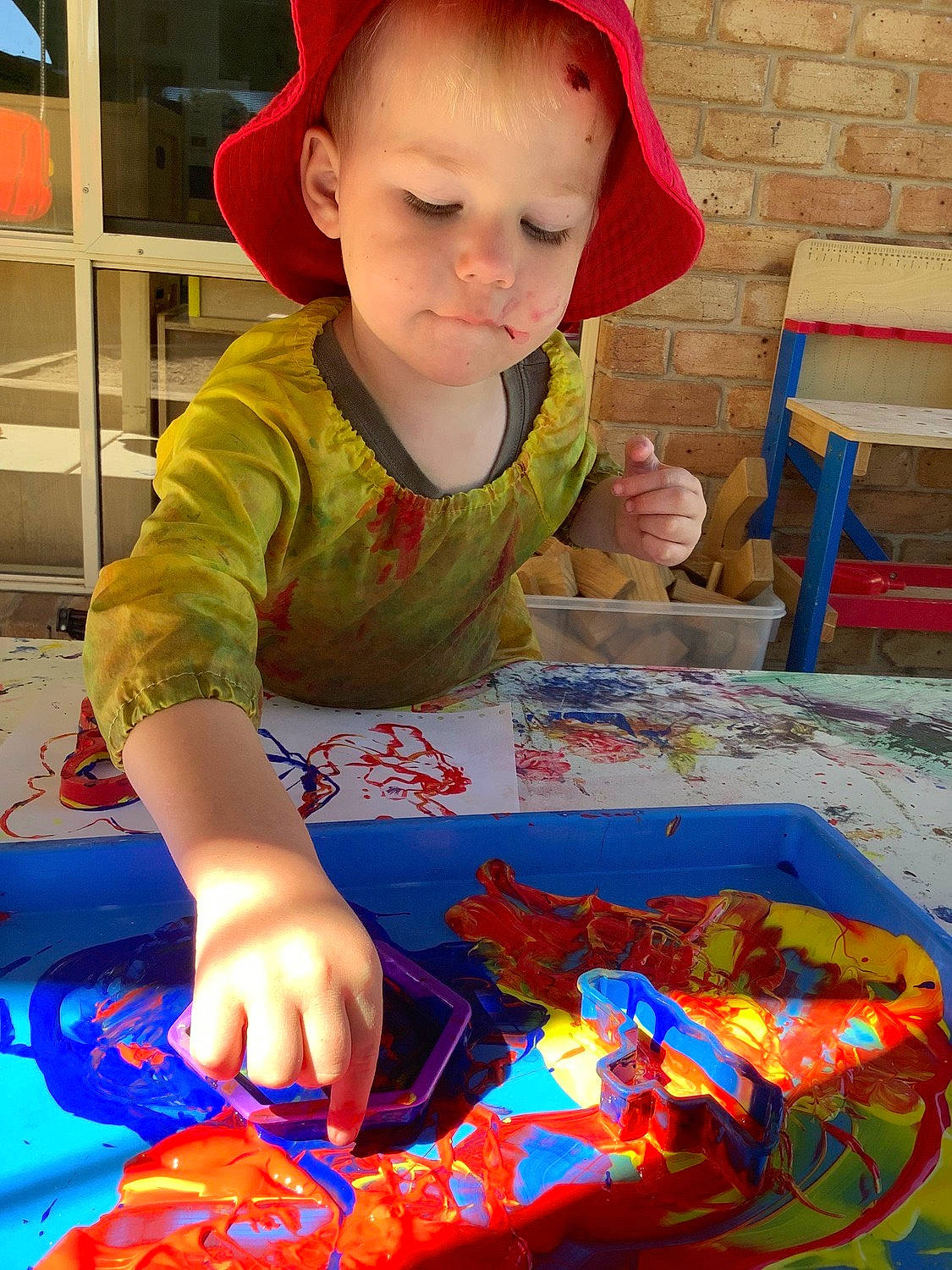 Kobi joined the competition — help win amazing prizes! art, artist, baby, baby_toddler_clothing, cap, carmine, child, finger, fun, hat, leisure, person, play, recreation, red, sharing, sitting, spider_man, t_shirt, toddler