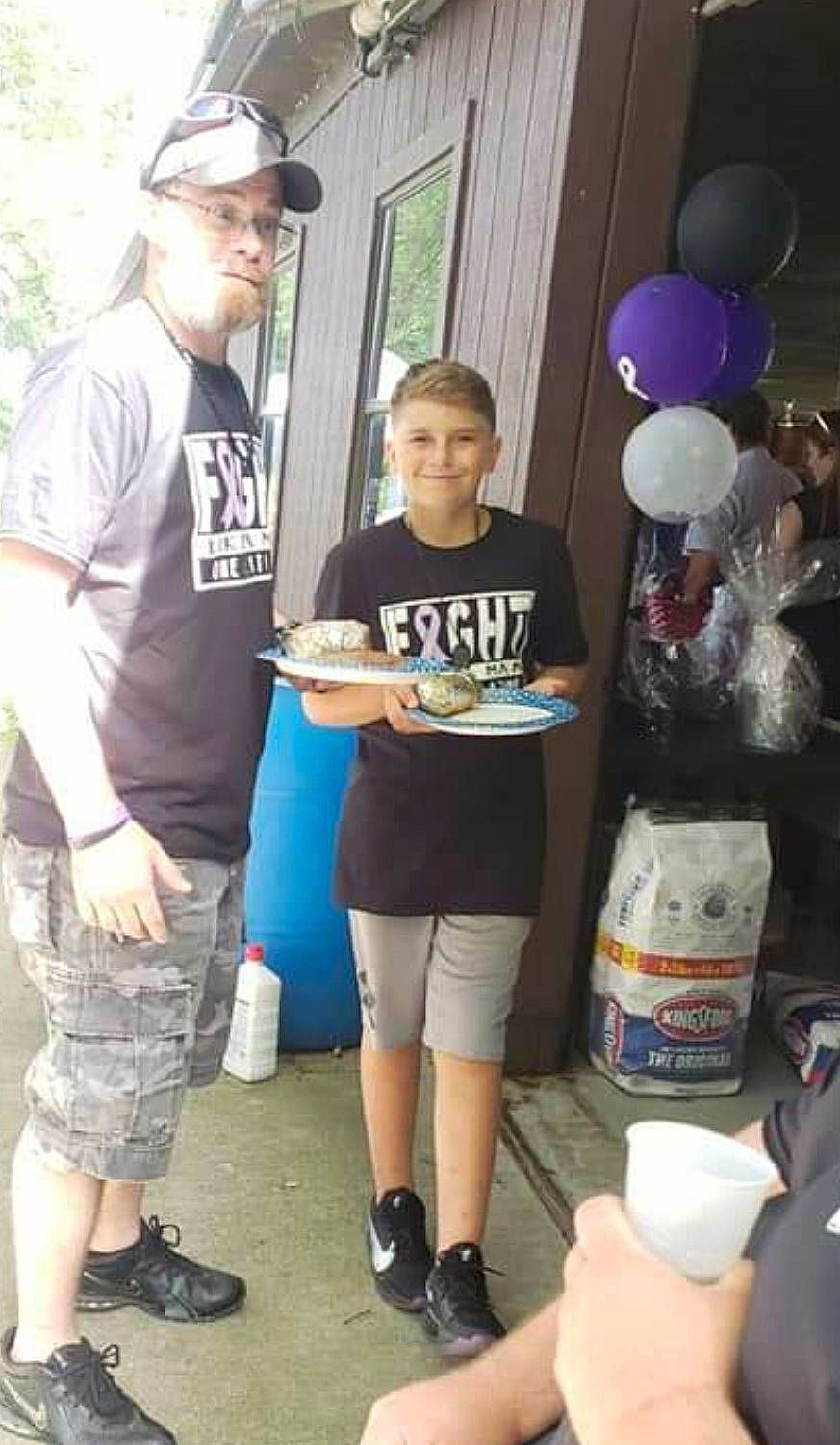 Dawson is registered to the contest to win money with this photo: balloon, beard, cap, event, eyewear, fashion, fun, hat, headwear, joint, joy, leg, muscle, person, recreation, shorts, shoulder, smile, snapshot, sneakers