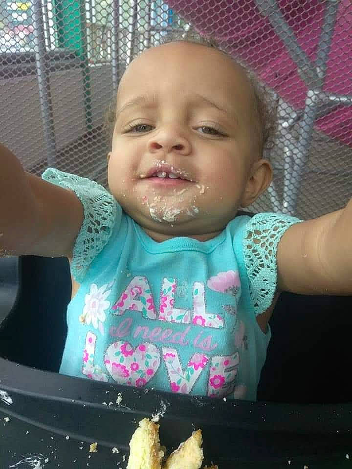 Everly joined the competition — help win amazing prizes! baby, child, comfort_food, eating, food, fun, person, smile, toddler