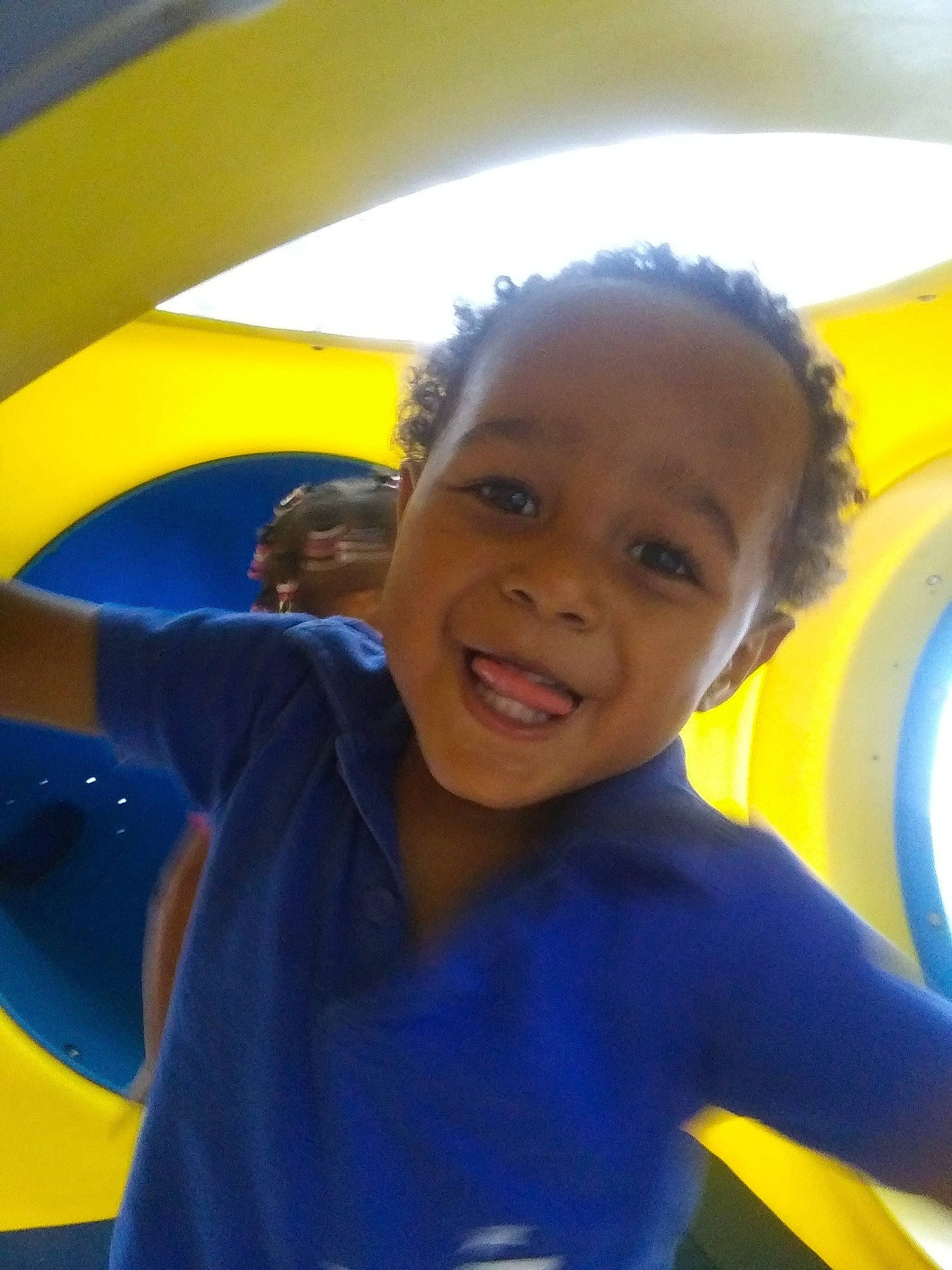 Chase joined the competition — help win amazing prizes! blue, child, electric_blue, eye, face, fun, happy, joy, person, play, playground, recreation, smile, toddler, yellow