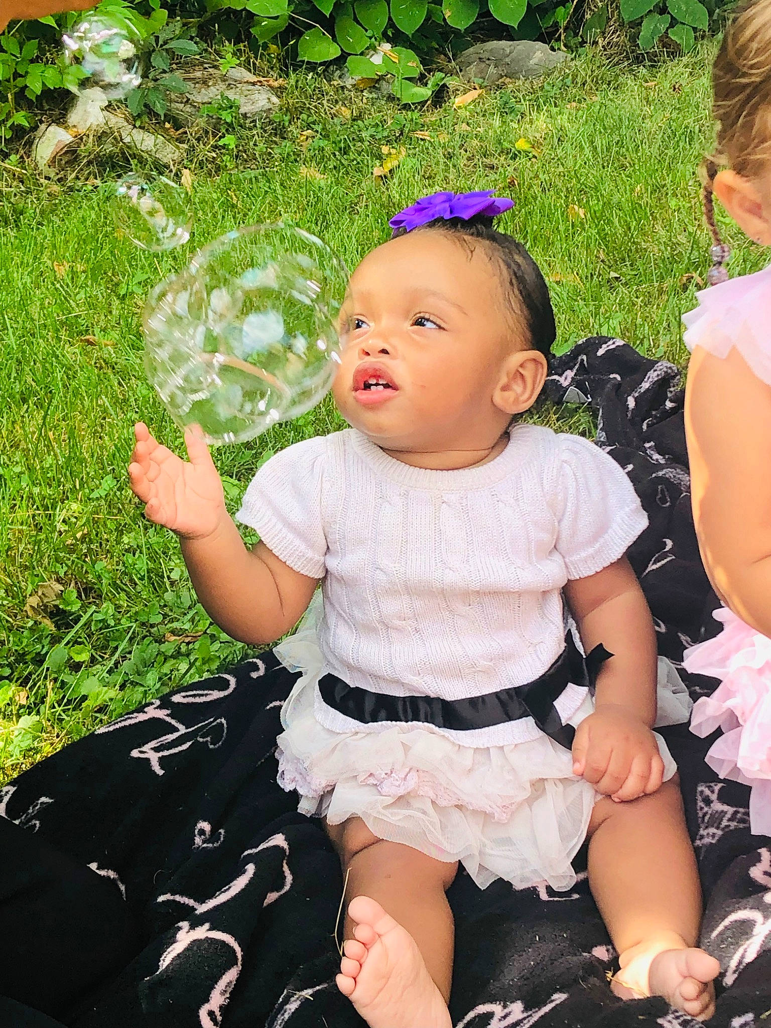 Neahmani joined the competition — help win amazing prizes! baby, baby_toddler_clothing, costume, day_dress, dress, event, fashion_accessory, flash_photography, formal_wear, fun, grass, hair_accessory, happy, jewellery, people_in_nature, person, petal, pink, plant, skin