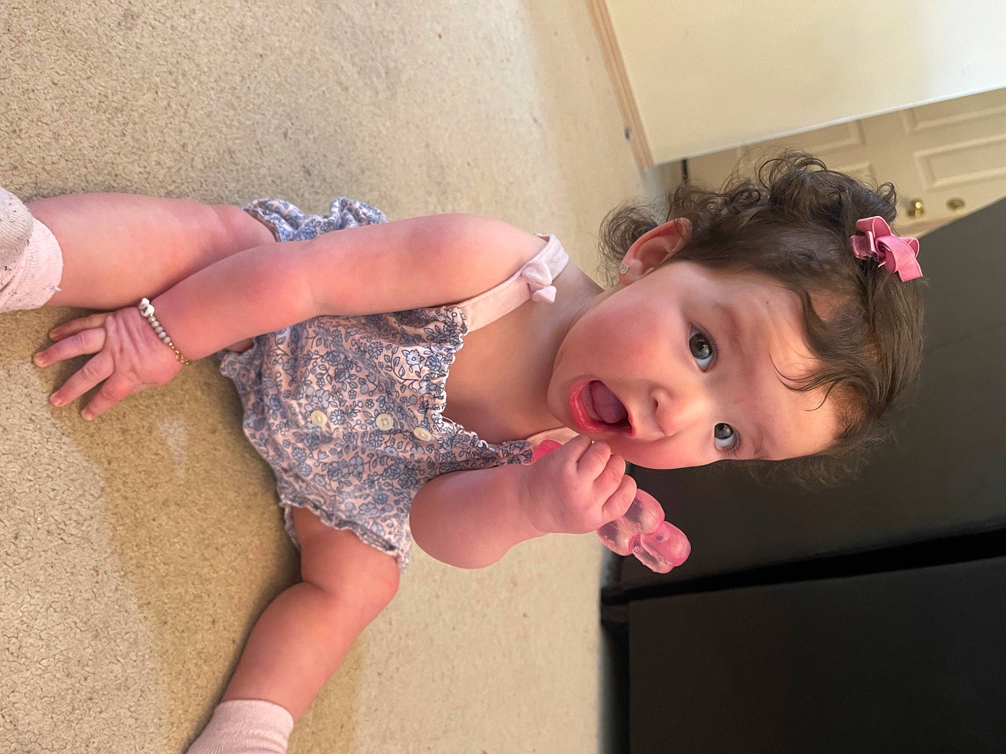Camila joined the competition — help win amazing prizes! arm, baby_toddler_clothing, dress, eyelash, finger, hand, happy, human_body, iris, joint, knee, leg, lip, mouth, neck, person, pink, shoulder, skin, surprise