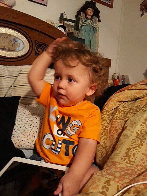 Dakotah is registered to the contest to win money with this photo: child, person, toddler