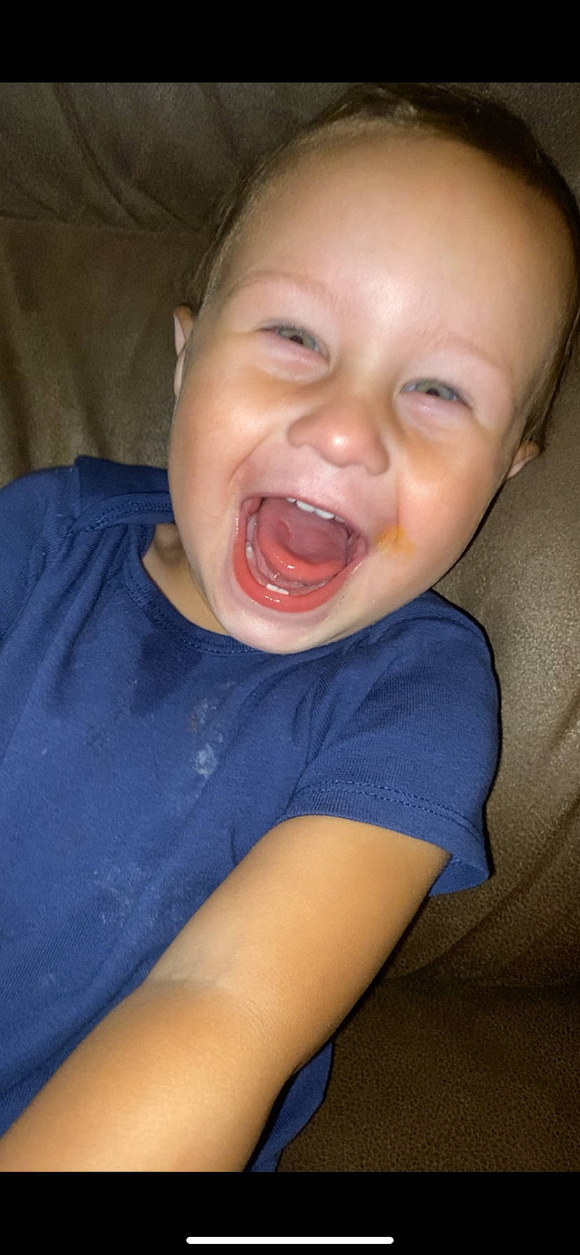 Bowen joined the competition — help win amazing prizes! baby, baby_laughing, cheek, comfort, ear, flash_photography, gesture, happy, human_body, iris, jaw, lip, mouth, neck, nose, person, shout, smile, toddler, tongue