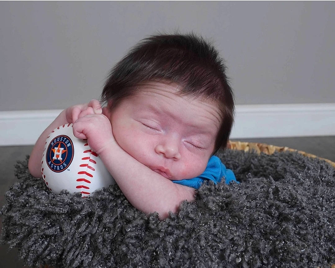 Jamison joined the competition — help win amazing prizes! baby, baby_sleeping, baby_toddler_clothing, bedtime, carmine, comfort, ear, eyelash, flooring, fur, gesture, grass, happy, linens, nail, nose, person, stuffed_toy, toddler, toy