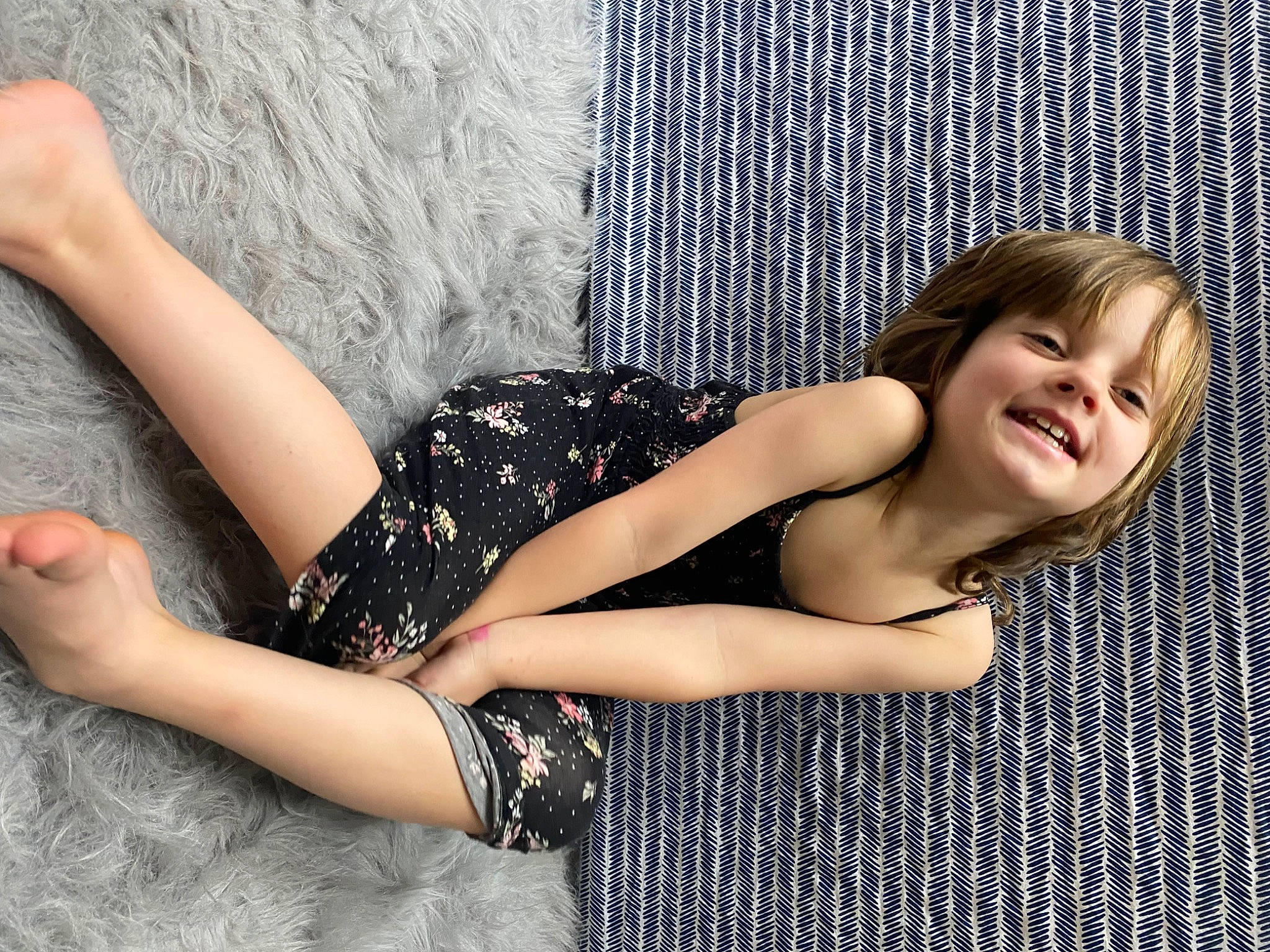 Denita joined the competition — help win amazing prizes! black_hair, brown_hair, calf, comfort, elbow, flash_photography, foot, human_leg, joint, joy, knee, leg, long_hair, one_piece_garment, pattern, person, skin, smile, thigh, trunk