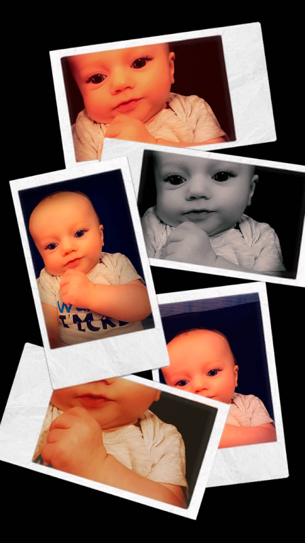 Roman is registered to the contest to win money with this photo: art, baby, cheek, child, chin, collage, eye, eyebrow, eyelash, face, facial_expression, happy, head, headwear, human, material_property, organ, person, photograph, picture_frame