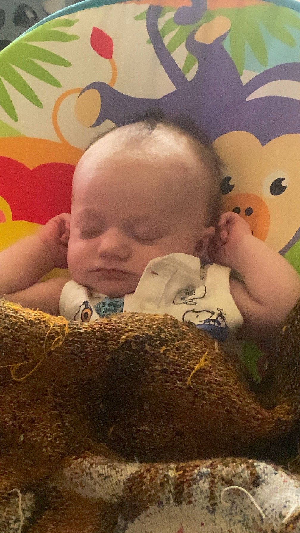 Roman is registered to the contest to win money with this photo: baby, baby_toddler_clothing, baby_toys, cheek, child, comfort, ear, facial_expression, fun, grass, happy, linens, nose, people_in_nature, person, room, skin, stuffed_toy, textile, toddler