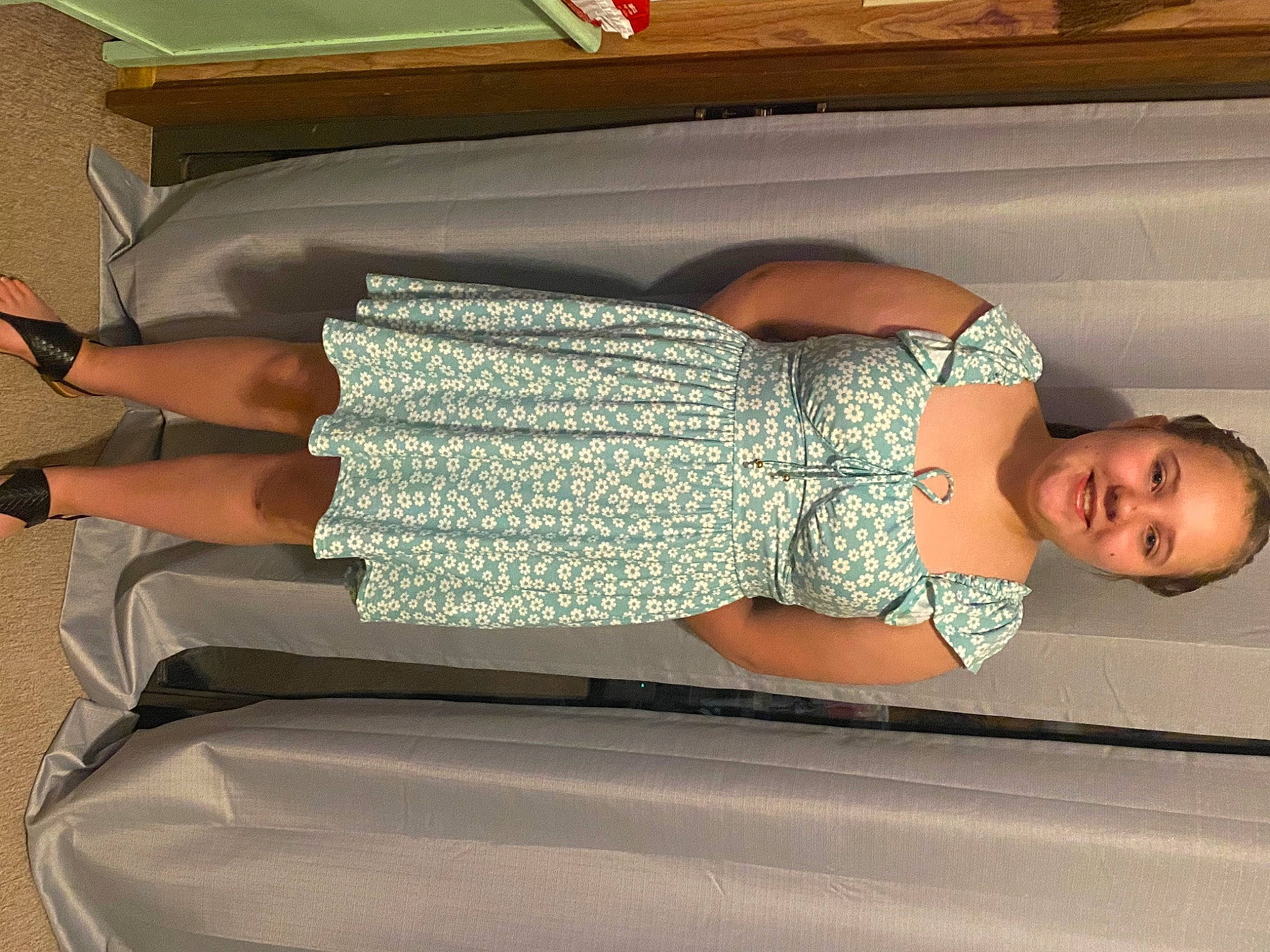 Charlie is registered to the contest to win money with this photo: arm, automotive_exterior, comfort, elbow, foot, fun, hat, human_body, human_leg, joint, joy, knee, leisure, person, shoulder, textile, thigh, toddler, vehicle_door, waist