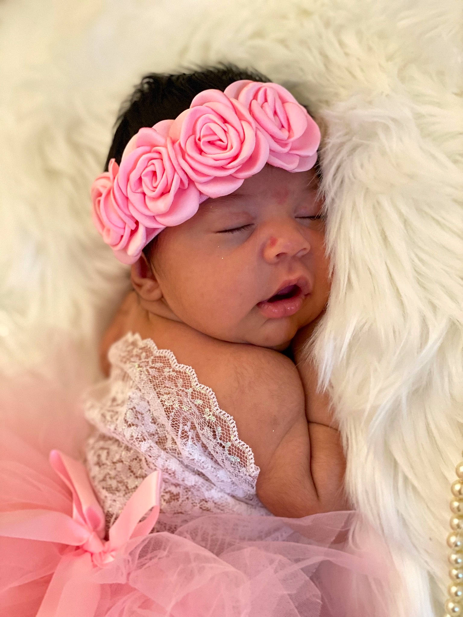 Aribella is registered to the contest to win money with this photo: baby, baby_toddler_clothing, dress, embellishment, eyelash, flower, hair, hair_accessory, happy, hat, head, headband, headgear, headpiece, headwear, iris, lip, long_hair, person, petal