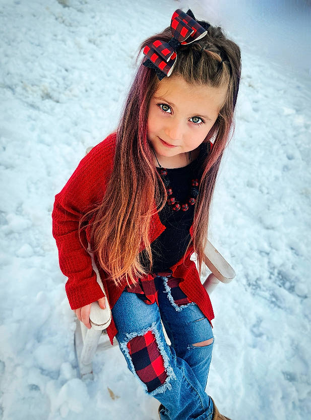 Anastasia joined the competition — help win amazing prizes! black_hair, electric_blue, eye, flash_photography, freezing, fun, hair, happy, head, headgear, human_body, jeans, lip, long_hair, person, red, sleeve, smile, snow, street_fashion